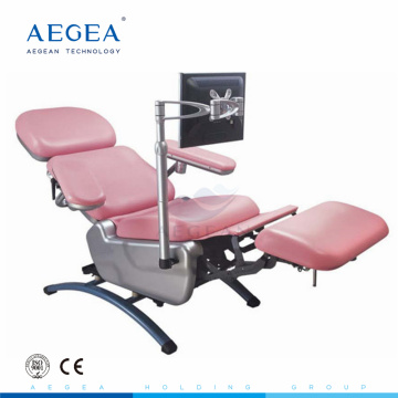 AG-XD104 moteur électrique réglable transfusion médicale sang donneur chaise hôpital utilisé